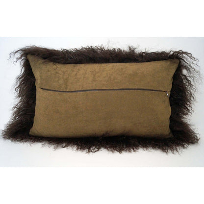 chocolate throw pillow-tibetan sheep