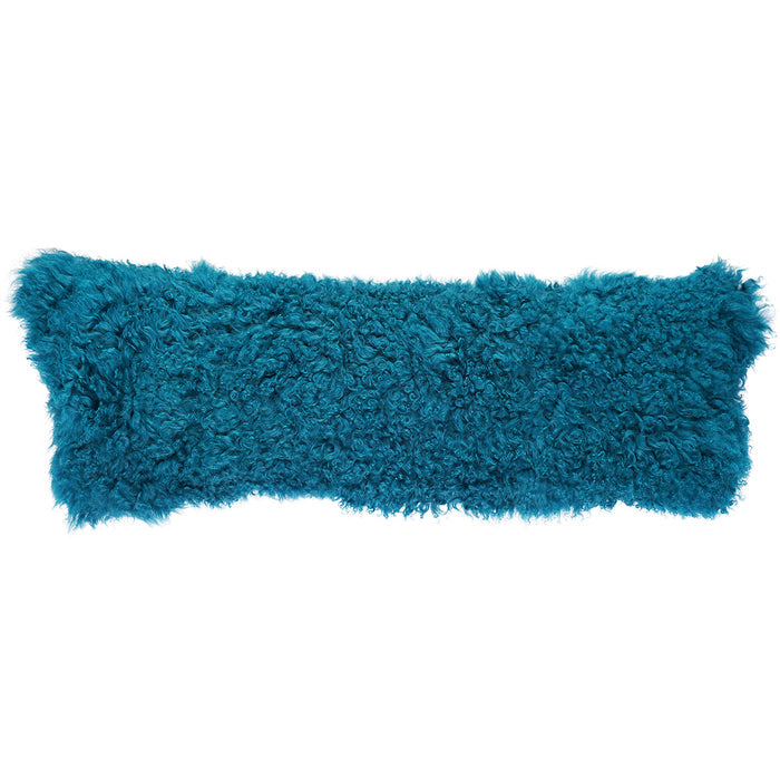 Tibetan Sheep Throw Pillow - Dark Teel