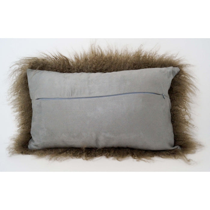 Tibetan Sheep Throw Pillow - Pewter