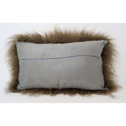 Tibetan Sheep Throw Pillow - Pewter