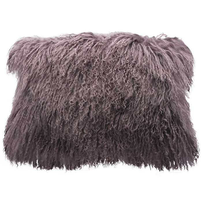 Tibetan Sheep Throw Pillow - Purple / Mauve