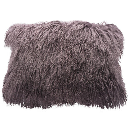 Tibetan Sheep Throw Pillow - Purple / Mauve