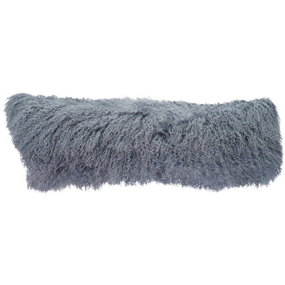 Tibetan Sheep Throw Pillow - Steel Gray