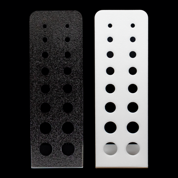 Upright Plug Display | Eco-Conscious Polylactide | 8G–00G Showcase - Khrysos Jewelry