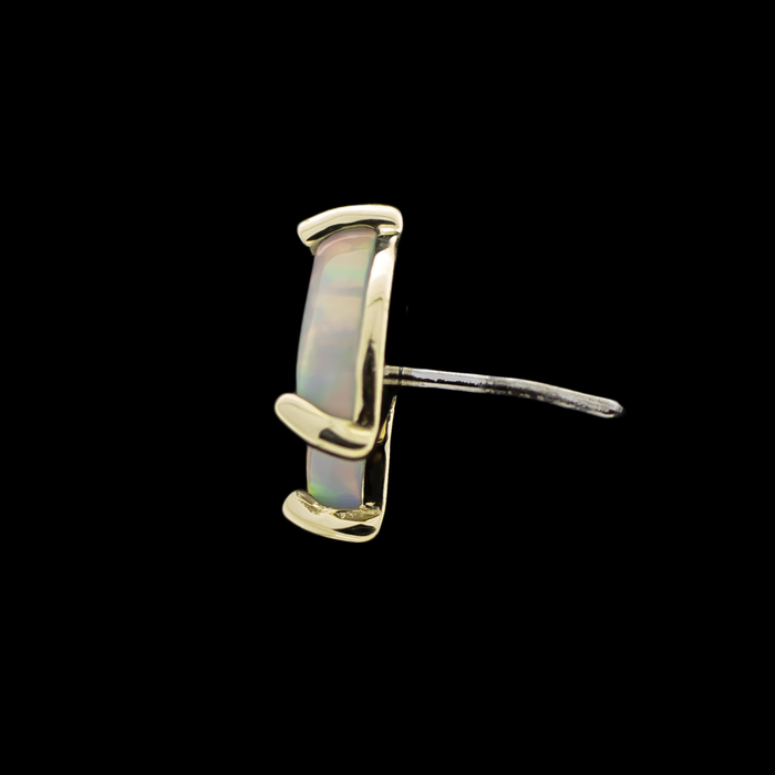 Zafira - 14KT Gold Threadless End - Khrysos Jewelry